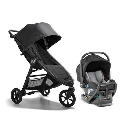 Miniatura 15 de Baby Jogger Carriola doble City Mini GT2 para todo terreno, Color Negro Azabache