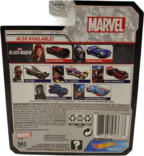 Miniatura 2 de Hot Wheels Carros de personajes Marvel Falcon Vehículo