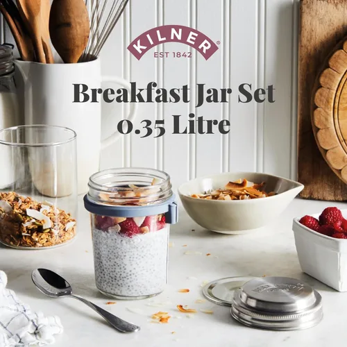 Miniatura 2 de Kilner 0025.899 - Juego de tarros de desayuno, 0,35 litros