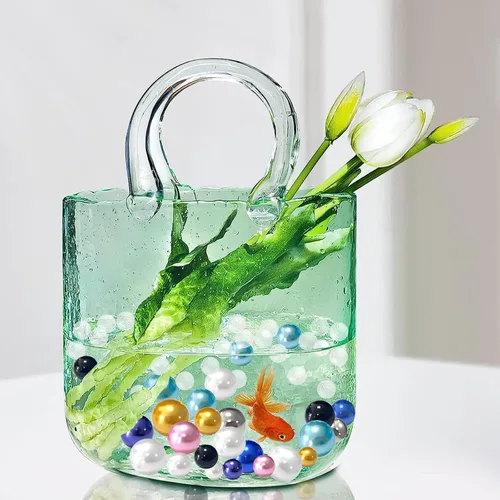 Miniatura 3 de 120 perlas flotantes sin agujero para centros de mesa de jarrones, cuentas de perlas doradas flotantes para jarrones, velas flotantes para el hogar