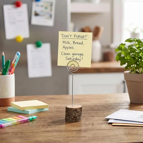 Miniatura 9 de 20 soportes de madera para tarjetas de lugar, soportes de madera rústica para números de mesa y 30 tarjetas de lugar de papel Kraft, tarjetas