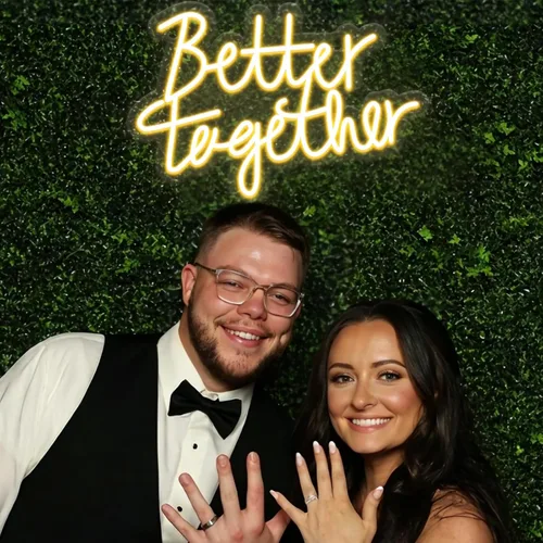 Miniatura 2 de Letrero de neón con texto en inglés "Better Togethers", decoración de pared para boda, dormitorio, Navidad, día de San Valentín, regalo