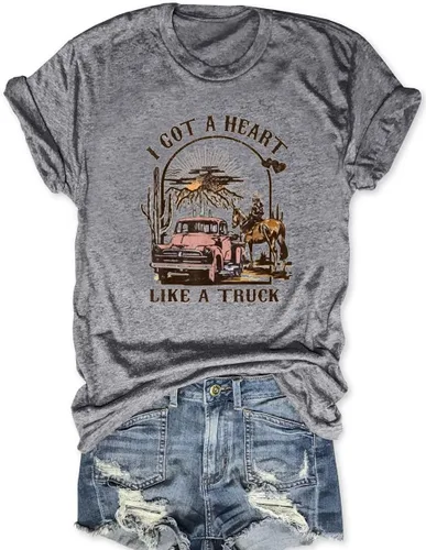 Camisa vintage para mujer, divertida camiseta con estampado de motel y ajuste holgado, camisetas gráficas de manga corta para verano