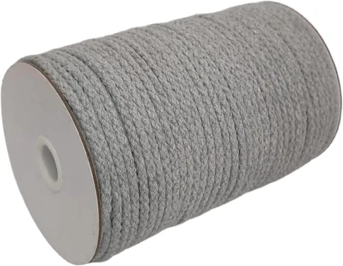 Miniatura 23 de CAQUBO Cuerda de Macramé de Algodón Trenzado de 4 mm, 157 Metros, Color Blanco, Hilo de Macramé para Manualidades, Cuerda de Macramé Suave, Cordón
