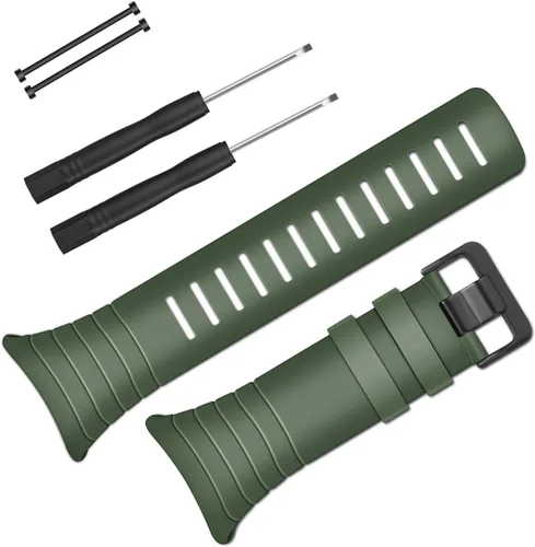 Miniatura 8 de Fintie Correa de reloj compatible con Suunto Core, correa de goma de repuesto para muñeca deportiva con cierre de metal compatible con Suunto Core