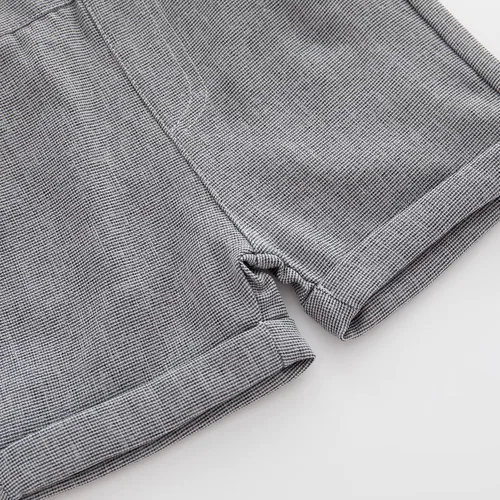 Miniatura 20 de Conjunto de pantalones cortos azules para bebé, trajes formales para bebés