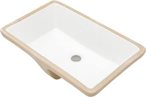 Miniatura 21 de Lordear Fregadero de baño blanco con un agujero de 24 x 20 pulgadas, un agujero, porcelana, cerámica, lavabo para lavabo de baño de 24 pulgadas