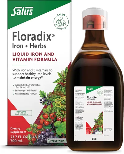 Miniatura 9 de Floradix Hierro y hierbas - Suplemento líquido a base de hierbas para apoyo energético - Suplemento de hierro con vitamina C y complejo de vitamina