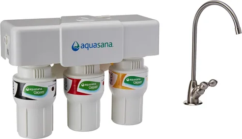 Miniatura 2 de Aquasana Sistema de filtro de agua de 3 etapas para debajo del fregadero + cartuchos de filtro de repuesto