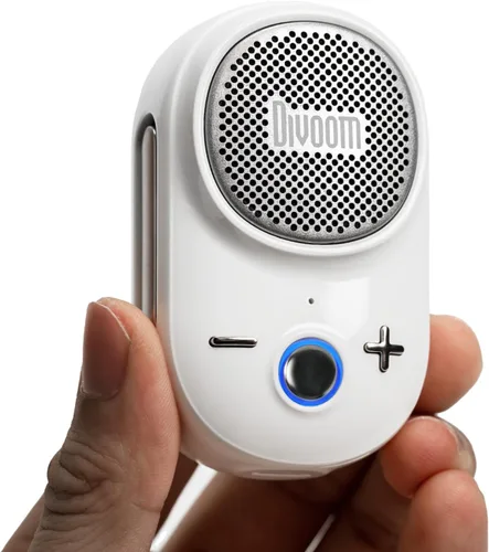 Miniatura 11 de Divoom Itour-S - Altavoz Bluetooth portátil, IP67 resistente al agua, a prueba de polvo, pequeño altavoz Bluetooth portátil con clip, tiempo de Rosa