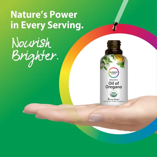 Miniatura 6 de Aceite de orégano claro arcoíris 2 onzas líquidas USDA Orgánico Extracto líquido sin alcohol Suplemento de hierbas sin OMG y sin gluten