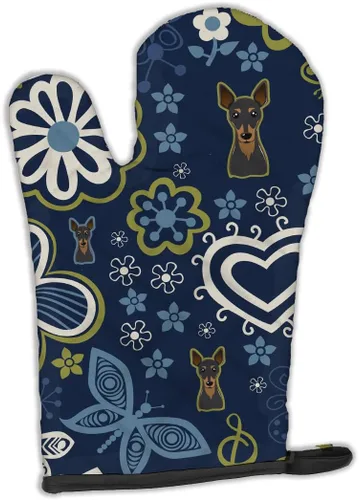 Miniatura 74 de Caroline's Treasures BB4020OVMT Dog House Collection Border Collie - Guante de horno grueso resistente al calor para sartenes calientes y horno