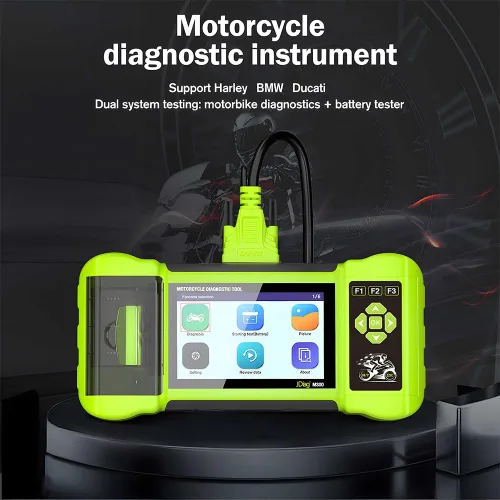 Miniatura 2 de Herramienta de diagnóstico de función de escáner de motocicleta totalmente accesorio, lector de código OBD2, prueba de ABS, prueba de batería
