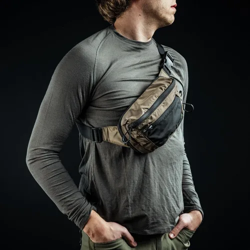 Miniatura 8 de Eberlestock Bando Bag - Tactical Men's Fanny Pack w/Adjustable Waist Belt, Zippered Pockets, Compact Lightweight Belt Bag verde/negro
