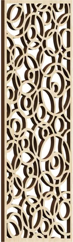 Miniatura 55 de Latrobe Paneles de pared decorativos de madera con calado, 9 3/8 pulgadas de ancho x 24 3/8 pulgadas de alto x 3/8 de alto, roble rojo rojo (Red Oak)