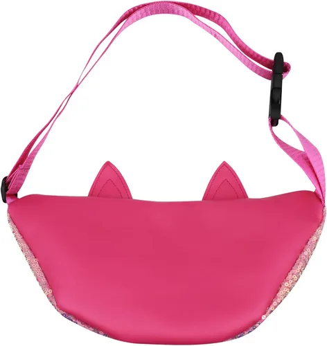 Miniatura 6 de Riñonera con lentejuelas con purpurina para niñas, cinturón ajustable, lindo gato, deportivo, bolsa de viaje para niños y adolescentes