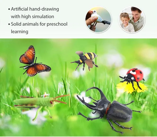 Miniatura 3 de Figuras de juguete de insectos VOLNAU 12 piezas Figuras de animales de insectos para niños, niños pequeños, regalos de Navidad, decoraciones