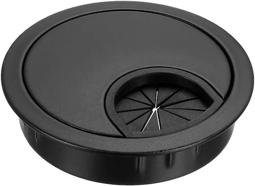 Miniatura 23 de uxcell Cubierta de agujero para cable, 2 pulgadas/1.969 in, aleación de zinc, para cable de escritorio, ojales, cubierta de agujero para oficina