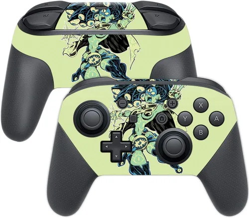 Miniatura 33 de MightySkins Skin compatible con Nintendo Switch Pro Controller - Alien Battle Funda protectora de vinilo duradera y única Fácil de aplicar