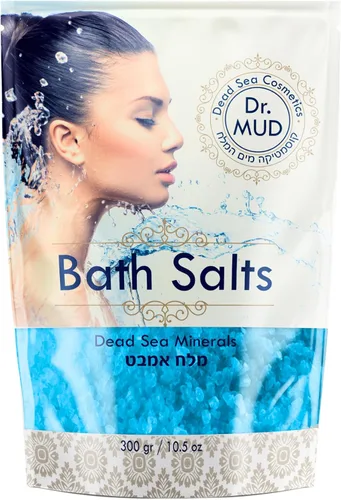 Sal natural del mar muerto remojo de baño 100% rico en minerales, más minerales que la sal de Epsom, relajación profunda, desintoxicación, exfolia y