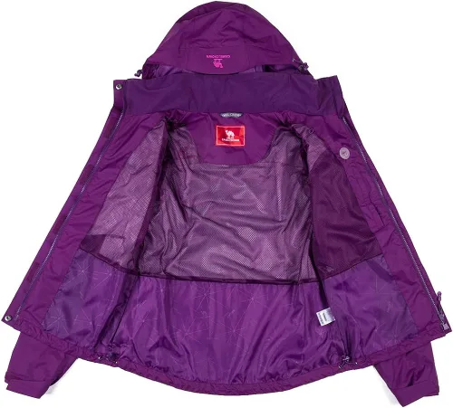 Miniatura 4 de CAMEL CROWN Chaqueta impermeable ligera para mujer, rompevientos con capucha para exteriores, senderismo, escalada, viajes, Camel