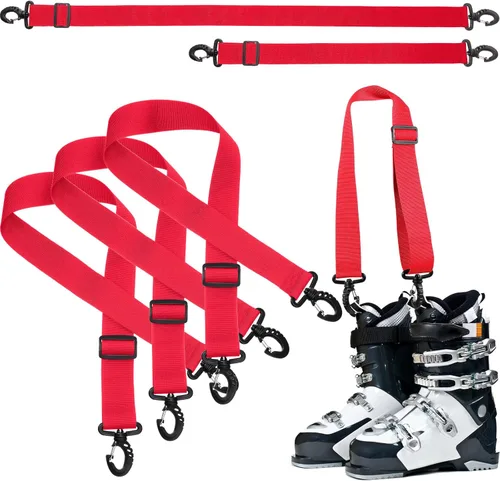 Miniatura 7 de Skylety 4 correas ajustables para botas de esquí, correa de snowboard, correa de hombro, patines de hielo, accesorios deportivos de invierno Azul