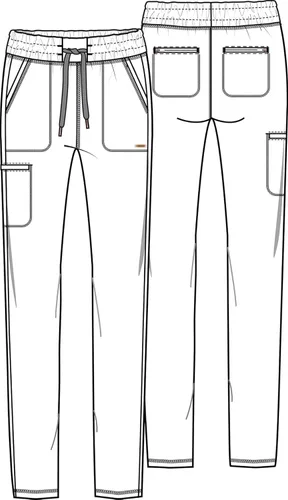 Miniatura 7 de Form Scrub Pants para mujer elástico tejido con cordón para mujer CK095