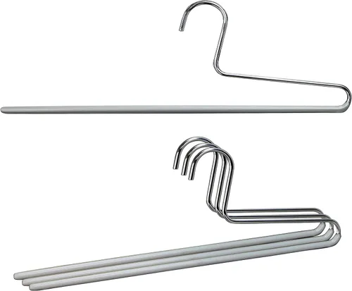 Miniatura 27 de Mawa by Reston Lloyd - Percha antideslizante para ropa que ahorra espacio con una sola barra para pantalones, estilo KH/1, juego de 30, color rojo
