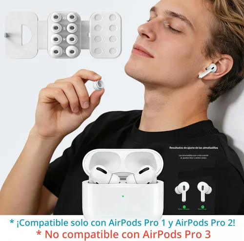 Miniatura 2 de SIXFU 4 tamaños de repuesto de puntas de oreja compatibles con AirPod Pro y AirPods Pro 2 con caja de almacenamiento portátil y kit de limpieza