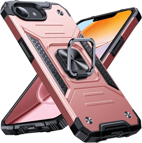 Miniatura 52 de Anqrp Funda resistente para iPhone 6/7/8/SE/SE2 con soporte de anillo mejorado y agarre, grado militar, a prueba de golpes, resistente y robusta