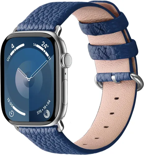 Miniatura 17 de Fullmosa Correa compatible con Apple Watch de cuero rojo de 1.65, 1.61, 1.58, 1.5 pulgadas, correa para iWatch para Series ultra3/2/1 SE3/2/1