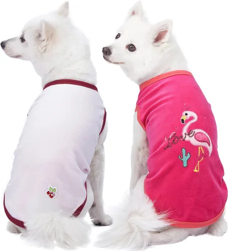 Miniatura 22 de Blueberry Pet My Little Princess - Vestido de tul para perro, color rosa bebé con delicada flor, longitud de espalda de 14 pulgadas, paquete de 1
