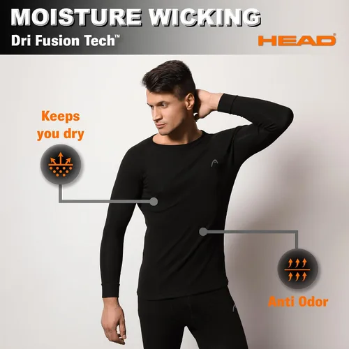 Miniatura 4 de HEAD Conjunto de capa base para hombre, parte superior e inferior, camisas de compresión para hombres, pantalones de compresión para hombre