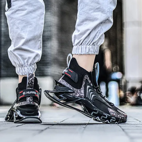 Miniatura 4 de Zapatillas de correr para hombre, estilo casual, atlético, caminar, tenis, tenis a la moda para hombre