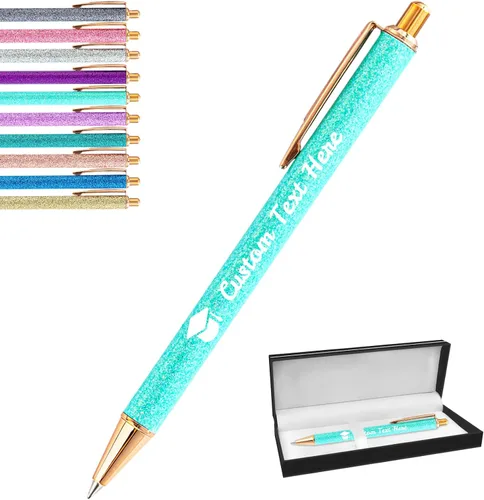 Miniatura 93 de Aolun 10 bolígrafos personalizados con nombre, bolígrafo retráctil con mensaje de texto para mujeres, enfermeras, escritura, cumpleaños, graduación