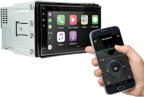 Miniatura 4 de Blaupunkt BP800PLAY Dakota BP800PLAY - Receptor multimedia digital de doble DIN de 6.8 pulgadas con Bluetooth, Apple CarPlay y Android Auto