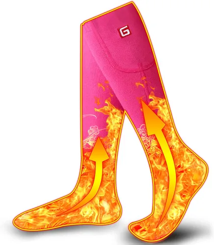 Miniatura 12 de Calcetines eléctricos para hombre y mujer, con batería recargable y calefacción, con aislamiento térmico para invierno. Calcetines térmicos