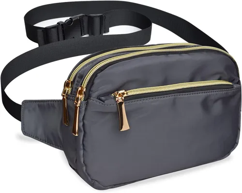 Miniatura 10 de Riñoneras para mujeres y hombres, a la moda, de talla grande, para niñas y niños, con 5 bolsillos, cinturón ajustable, linda bolsa de cadera