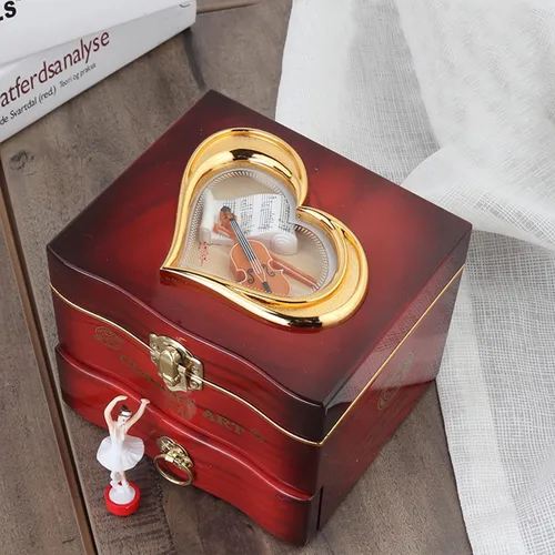 Miniatura 3 de Miukage Joyero musical para niñas, joyero de bailarina con elegantes pulseras y collares