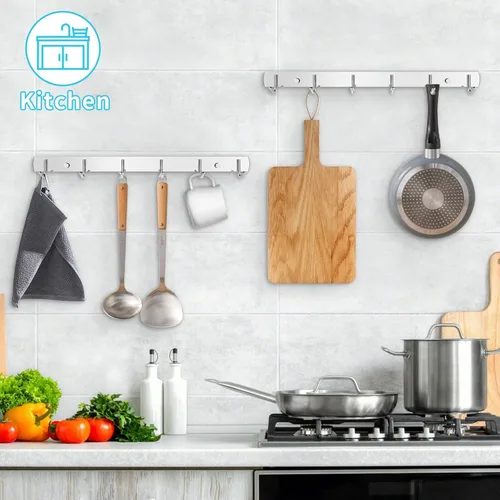Miniatura 4 de Ganchos de Pared para Abrigos, (Paquete de 2) Perchero de Pared para Sombreros, Ganchos Simples para Toallas