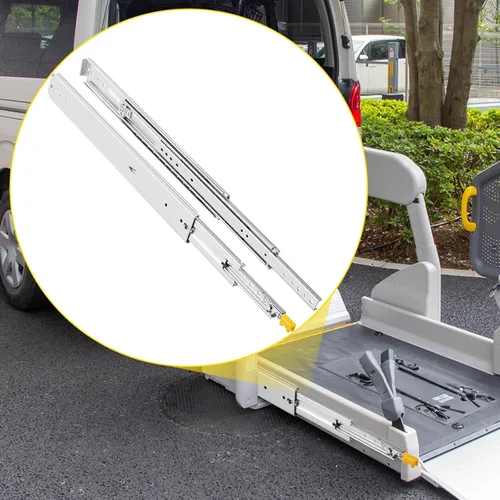 Miniatura 2 de VEVOR Diapositivas de Cajón, 1 Par de Diapositivas de Cajón de 102cm con Bloqueo, Capacidad de Carga de 227kg, Guías de Cajón con Rodamiento