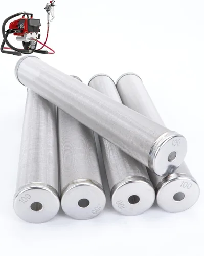 Miniatura 11 de 730067 (1+2+2) Filtro de colector Titan paquete de 5 – (1 x 30, 2 x 60, 2 x 100) malla – Compatible con pulverizadores de pintura Titan Impact 440