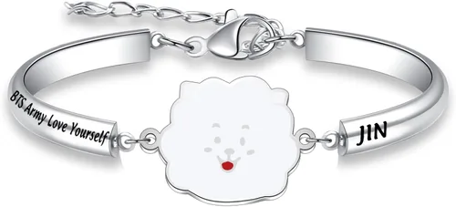 MTYCTWED Love Yourself Pulsera Kpop Star Charm Pulsera de doble bucle regalo inspirador para amantes de la música, regalo de joyería para niñas