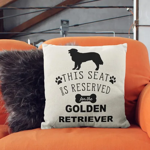 Miniatura 2 de Fundas de almohada Golden Retriever – Funda de almohada de perro de 18 x 18 pulgadas, decoración Golden Retriever, regalos para los amantes