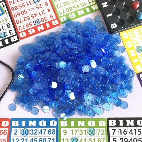 Miniatura 6 de YH Poker 1000 fichas de marcadores de fichas de bingo – Discos de plástico, juego de contadores de fichas, ideal para fiestas, aula, juegos, noche