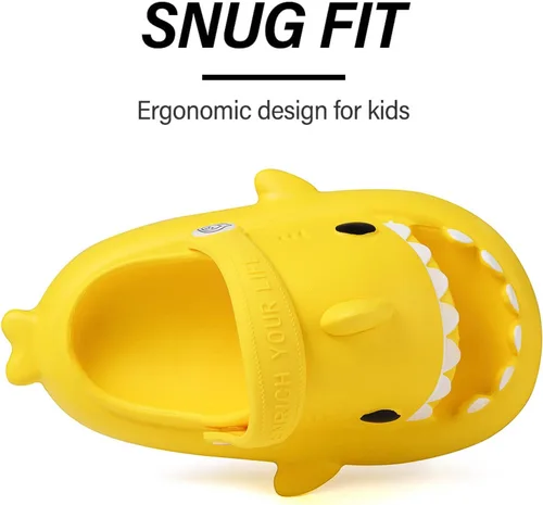 Miniatura 5 de Sandalias de tiburón para niños, pantuflas de tiburón para niños y niñas, sandalias de almohada con suela gruesa, suaves y antideslizantes