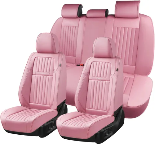 Miniatura 25 de Coverado Fundas de Asiento Delantero para Automóvil, 2 Piezas Fundas de Asiento de Cuero para Automóviles, Protector de Asiento de Automóvil Solo