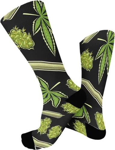 Miniatura 2 de Calcetines Kawaii Weed Leaf Calcetines de botas para hombre
