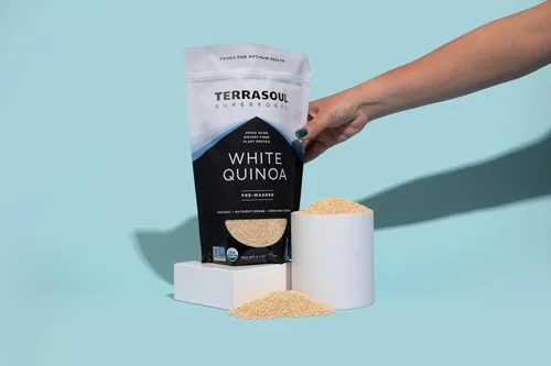 Miniatura 5 de Terrasoul Superfoods Quinoa blanca orgánica, 2 libras - Prelavada Sin gluten Proteína vegetal