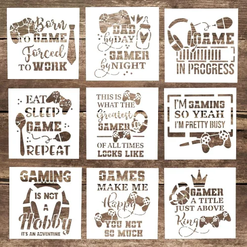 Miniatura 5 de Plantilla decorativa de plantillas de letras para manualidades, para álbumes de recortes, pintura en pasteles, madera, lienzo, piso, pared, azulejos